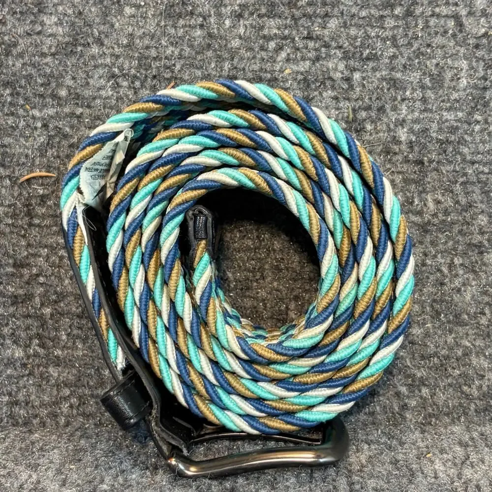 Nike G Flex Multi Weave Golf Tour Stretch Woven Braided Multi-Color Belt Size L